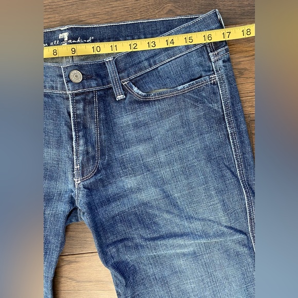 7 For All Mankind Colette Women's Straight Dark Wash Jeans Size 31 - Picture 11 of 15